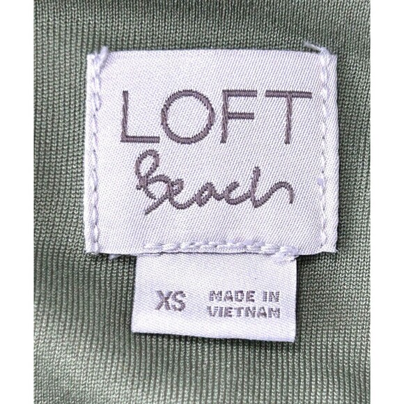 Loft Beach Romper Womens XS Colorful Tropical Print Faux Wrap Pockets Comfort T4 - Picture 11 of 12